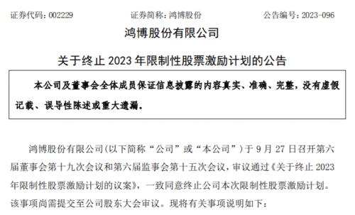 AI大牛股突然终止限制性股票激励计划 短期情况突变？