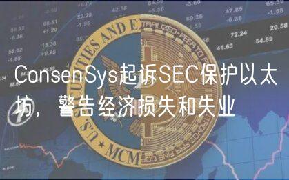 ConsenSys起诉SEC保护以太坊，警告经济损失和失业