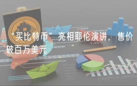 “买比特币”亮相耶伦演讲，售价破百万美元