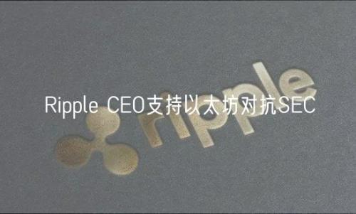 Ripple CEO支持以太坊对抗SEC