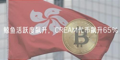 鲸鱼活跃度飙升，CREAM代币飙升65%