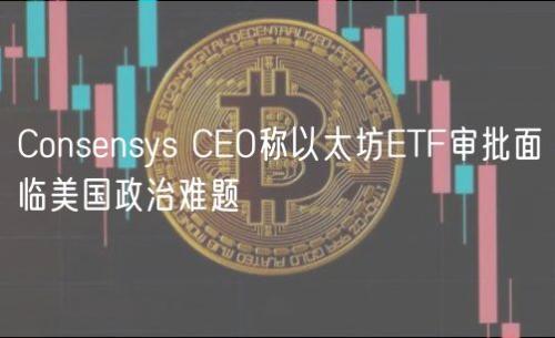 Consensys CEO称以太坊ETF审批面临美国政治难题